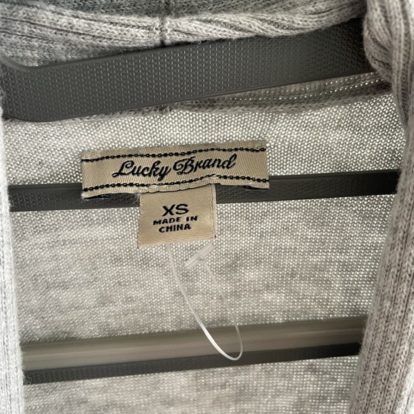 XS Lucky Brand Sleveless Long Cardigan w/ Pockets - Picture 4 of 4